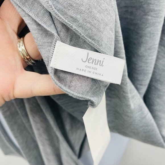 Jenni by Jennifer Moore Womens On Repeat Jersey Wrap Scarf Heather Gray $30 245 - Picture 7 of 7